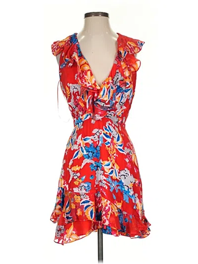 Pre-owned Saloni Cocktail Dress In Red