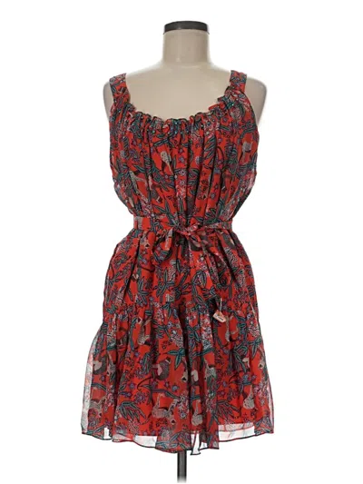 Pre-owned Saloni Cocktail Dress In Red