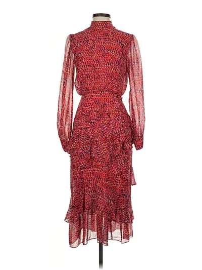 Pre-owned Saloni Cocktail Dress In Red
