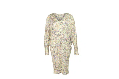 Saloni Dotted Print Dress In Multicolor Polyester