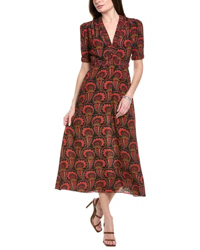SALONI SALONI ECO CREPE MAXI DRESS