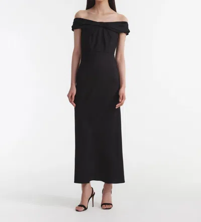 Saloni Eloise Dress In Black