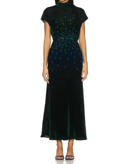 SALONI FABIENNE B MIDI DRESS IN STARLIGHT SKY
