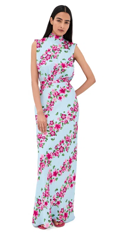 Saloni Fleur Dress Bellis Stripe Plmt