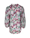 Saloni Floral-print Shirt In Multicolor Silk In Multi