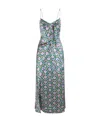 Saloni Penelope Floral Maxi Dress In Green