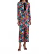 Saloni Jinx C Midi Dress In Stellate Black In Multi