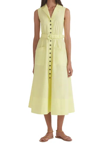 Saloni Kirat Midi Dress In Sunlight In Multi