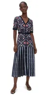 Saloni Leah Shirt Dress In Multi