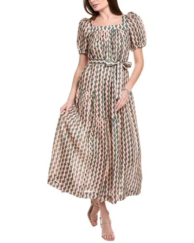 Saloni Linen Midi Dress