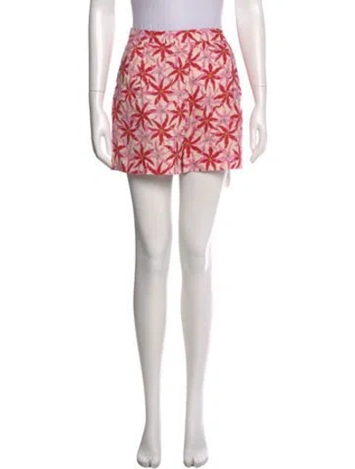 Pre-owned Saloni Linen Mini Shorts In Neutral