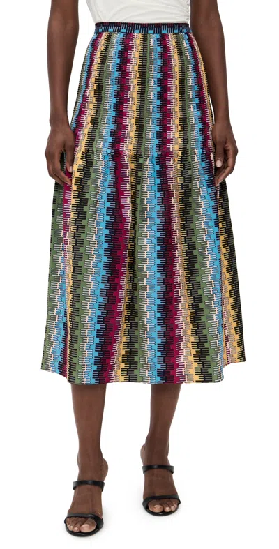 Saloni Maggie-b Skirt Parterre In Multi