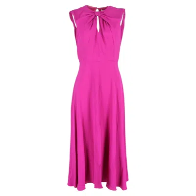 Saloni Marla Long Dress In Pink Rayon