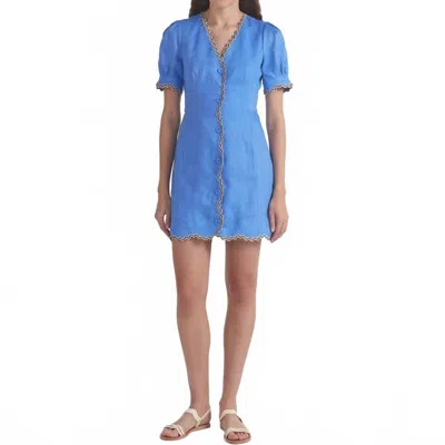 Saloni Marlee Dress In Peri Blue
