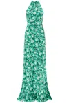 Saloni Maxi Abito Michelle In Amarylis Mint Jadeite (green)