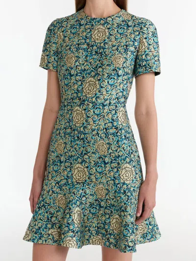 Saloni Min D Mini Dress In Callaina In Multi