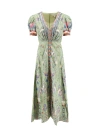Saloni Lea Printed Long Dress