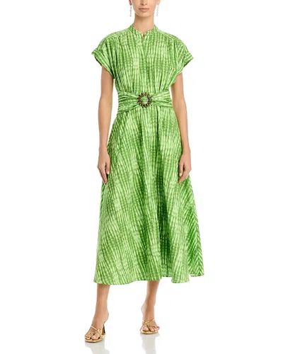 Saloni Neesha Textured Dress In Green