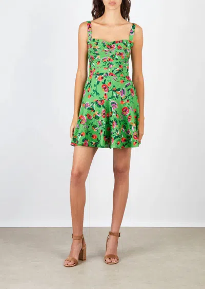 Saloni Rae Mini Dress In Saffier Apple In Multi