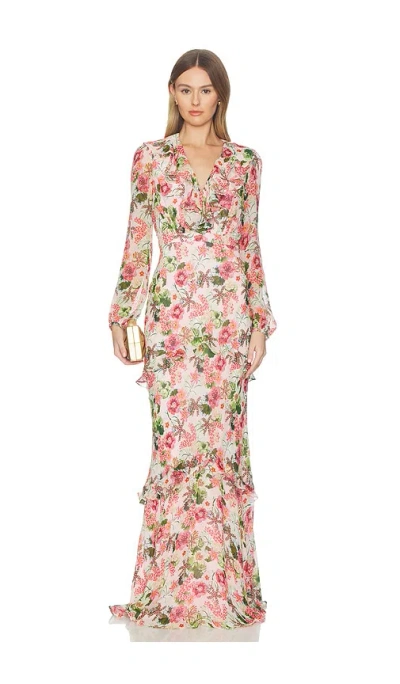 Saloni Rita-c Dress In Pink