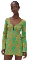 Saloni Sade D Tunic Dress Raja In Green
