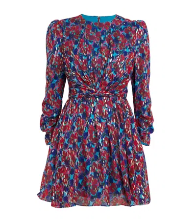 Saloni Silk-blend Blythe Mini Dress In Multi