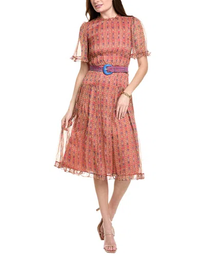 Saloni Silk Midi Dress