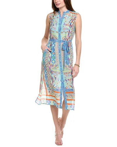 SALONI SALONI SILK MIDI DRESS