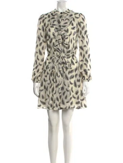 Pre-owned Saloni Silk Mini Dress