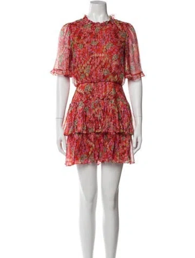 Pre-owned Saloni Silk Mini Dress