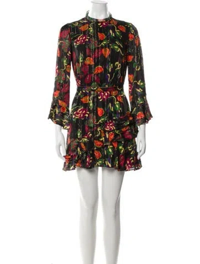 Pre-owned Saloni Silk Mini Dress
