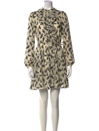 Pre-owned Saloni Silk Mini Dress