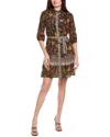 Saloni Silk Mini Dress In Multi