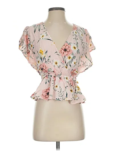 Pre-owned Saloni Sleeveless Blouse In Pink