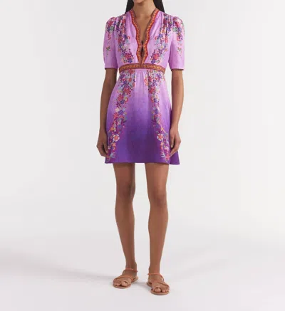 Saloni Tabitha Mini Dress In Zinnia Gradient