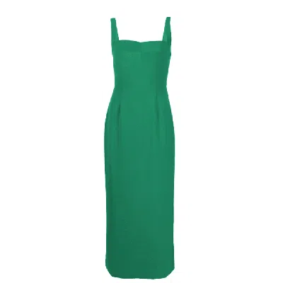 Saloni Women Rachel C Dress Emerald Green Sheath Sleeveless Submit