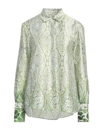 Salsa Jeans Woman Shirt Lime Green Size L Polyester