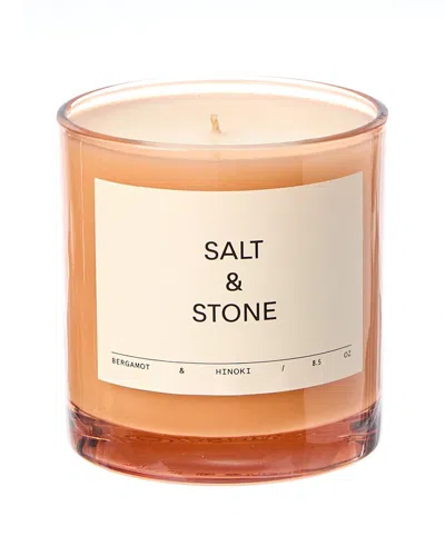Salt & Stone 8.5oz Bergamot & Hinoki Candle In Neutral