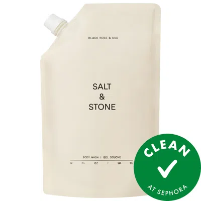 SALT & STONE BLACK ROSE & OUD REFILLABLE BODY WASH WITH NIACINAMIDE + PROBIOTIC 32 OZ / 946 ML