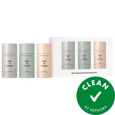 Salt & Stone Mini Deodorant Discovery Gift Set In Transparent