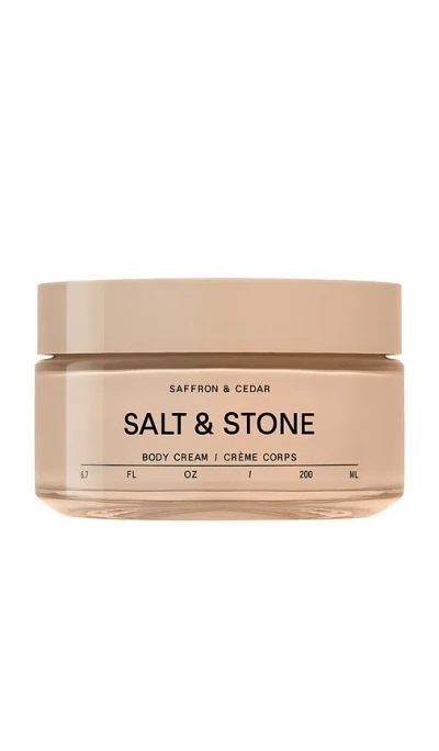 Salt & Stone Saffron & Cedar Body Cream In N,a