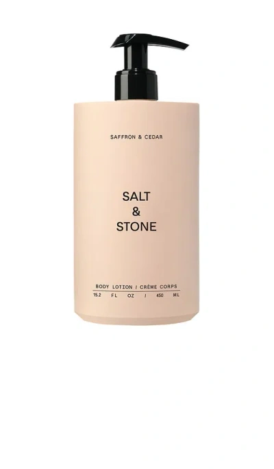 Salt & Stone Saffron & Cedar Body Lotion In N,a