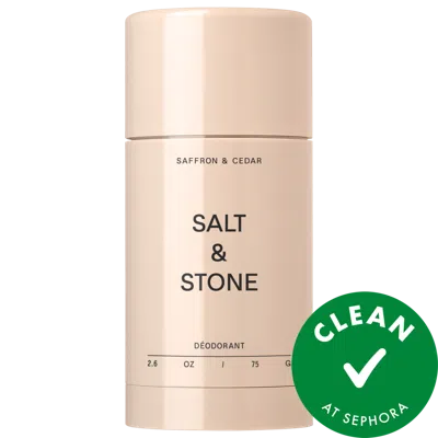 SALT & STONE SAFFRON & CEDAR EXTRA-STRENGTH ALUMINUM-FREE DEODORANT 2.6 OZ / 75 ML