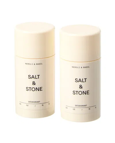 Salt & Stone Unisex 2.6oz 2pk Neroli & Basil Deodorant Duo In Multi