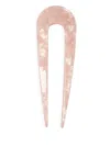 Salt & Wave Marble Ariel Hair Pin In 粉色
