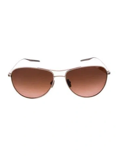 Pre-owned Salt Aviator Gradient Sunglasses In Gold