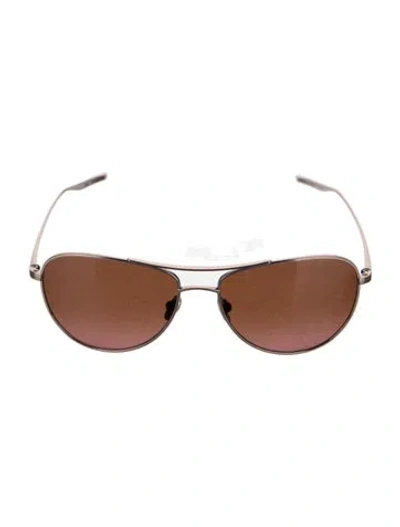 Pre-owned Salt Aviator Tinted Sunglasses In Burgundy/gold