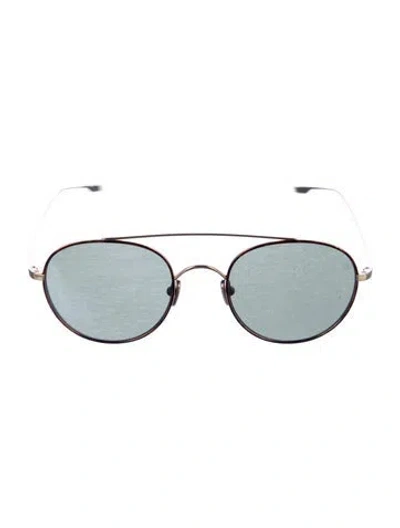 Pre-owned Salt Aviator Tinted Sunglasses In Gold