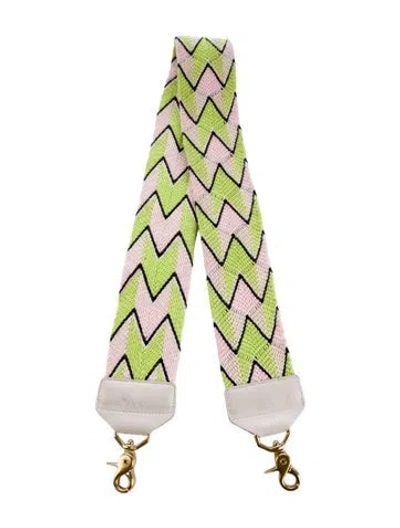 Pre-owned Salt Canvas Bag Strap In Multi