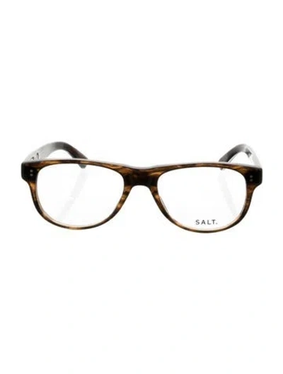 Pre-owned Salt Cat-eye Eyeglasses In Brown